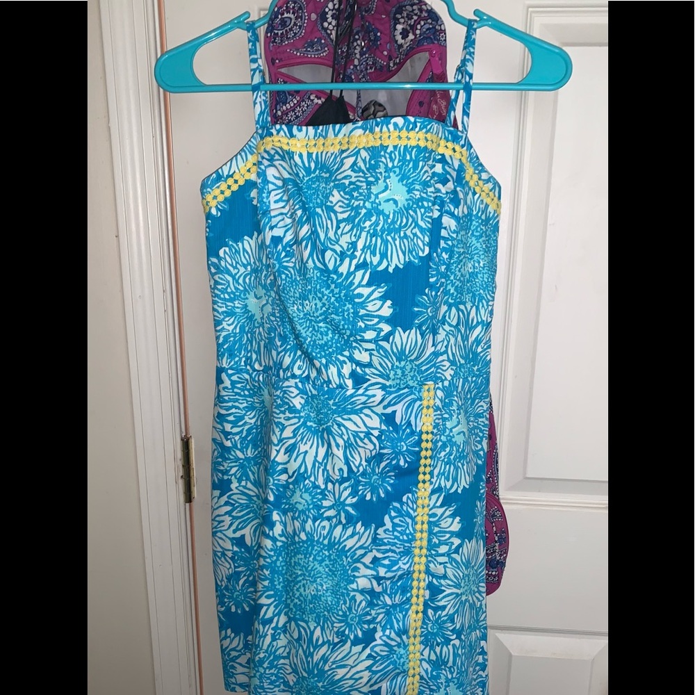 Lilly Pulitzer Jesse  Ariel Blue Lion in The Sun Jesse Romper or skort size 0